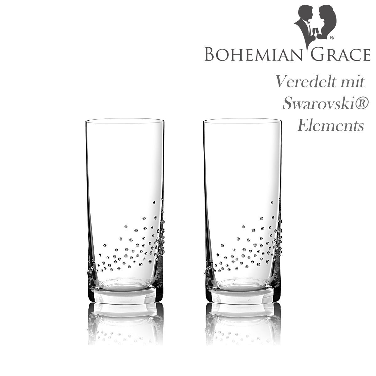 Bicchieri: Trinkglas, 2 Stk Gläser Bohemian Grace V – Nuovo e nell'imballaggio originale da Wettingen venduto da kochshop