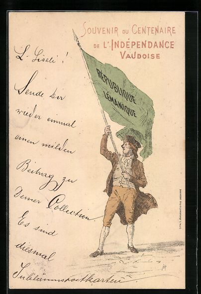 Cartoline postali: Schweiz, Centenaire de l'Indépendance V – Usato da Berlin venduto da bartko-reher