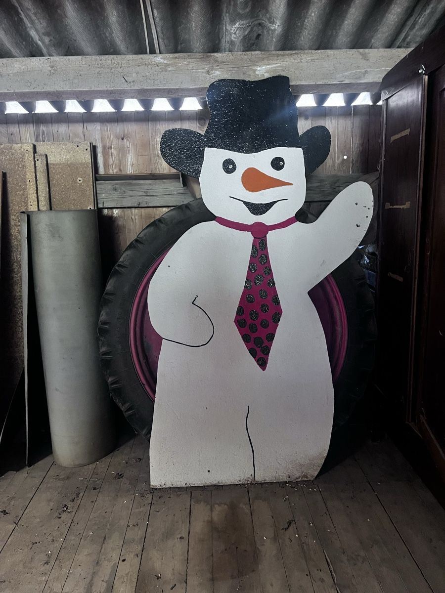 Alle Dekorationen: Schneemann aus Holz – Gebraucht aus Buus von HofLeimen