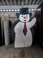 Schneemann aus Holz
