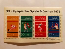 Olympia München 1972 Briefmarken-Block 4 Stück
