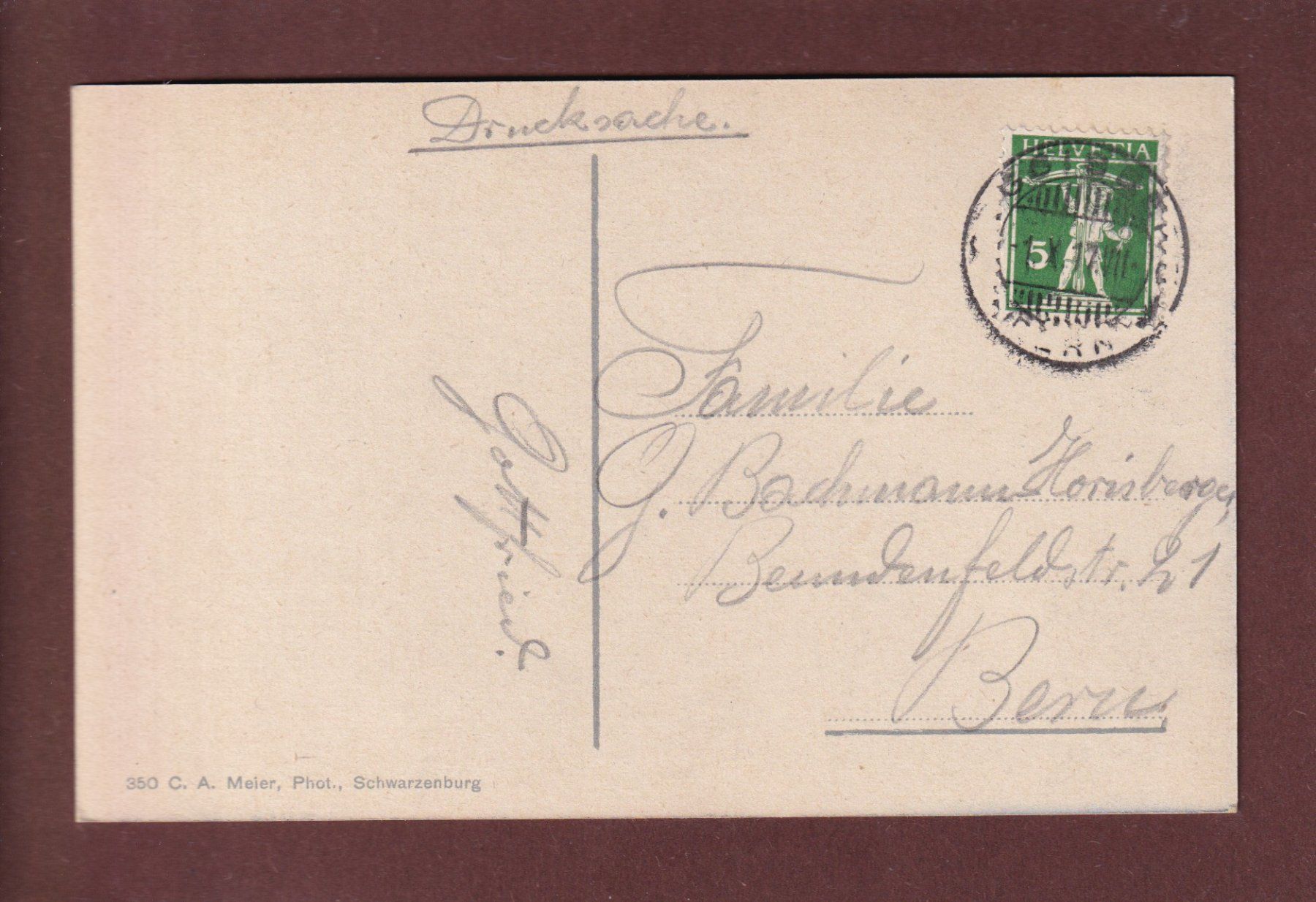Cartoline postali: GUGGISBERG - Guggershörnli - 1917 – Usato da Pully venduto da nicecards 1