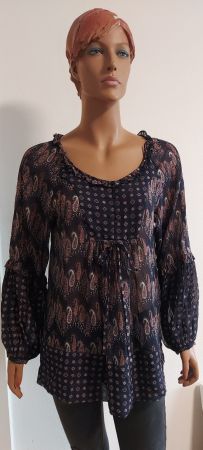 Leichtes Zara Sommer Oberteil Paisley-Muster Grösse M