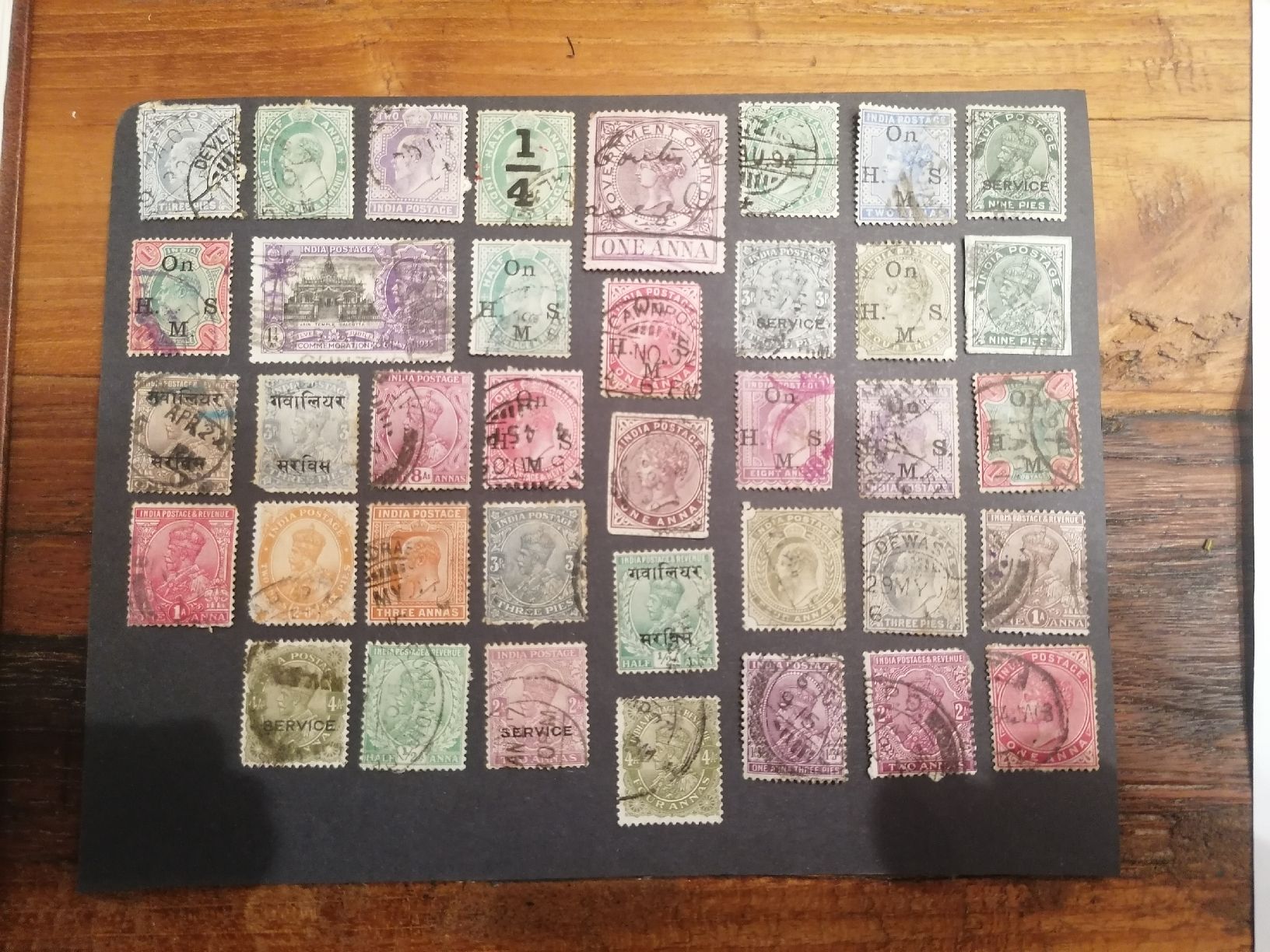 Alle Briefmarken: 43mal indien – Gebraucht aus Happerswil von tschergi