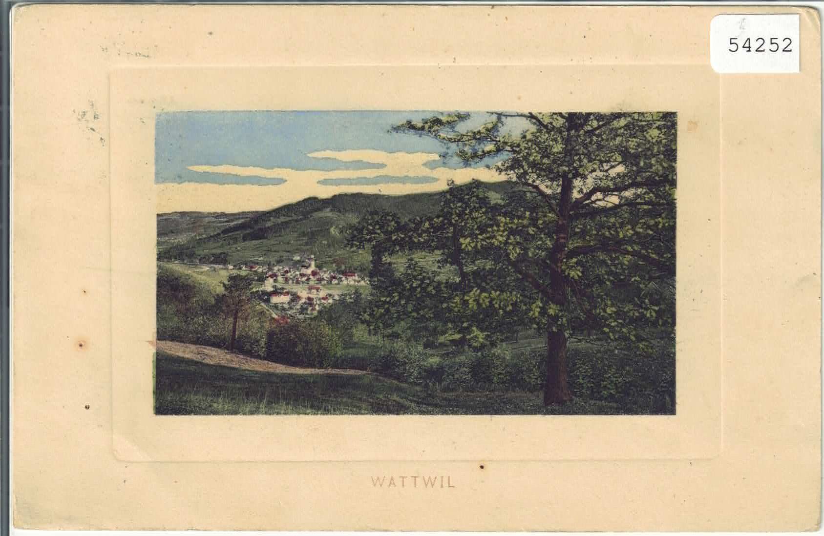 Cartoline postali: Wattwil - Generalansicht - coloriert – Usato da Ettingen venduto da Kartenplanet