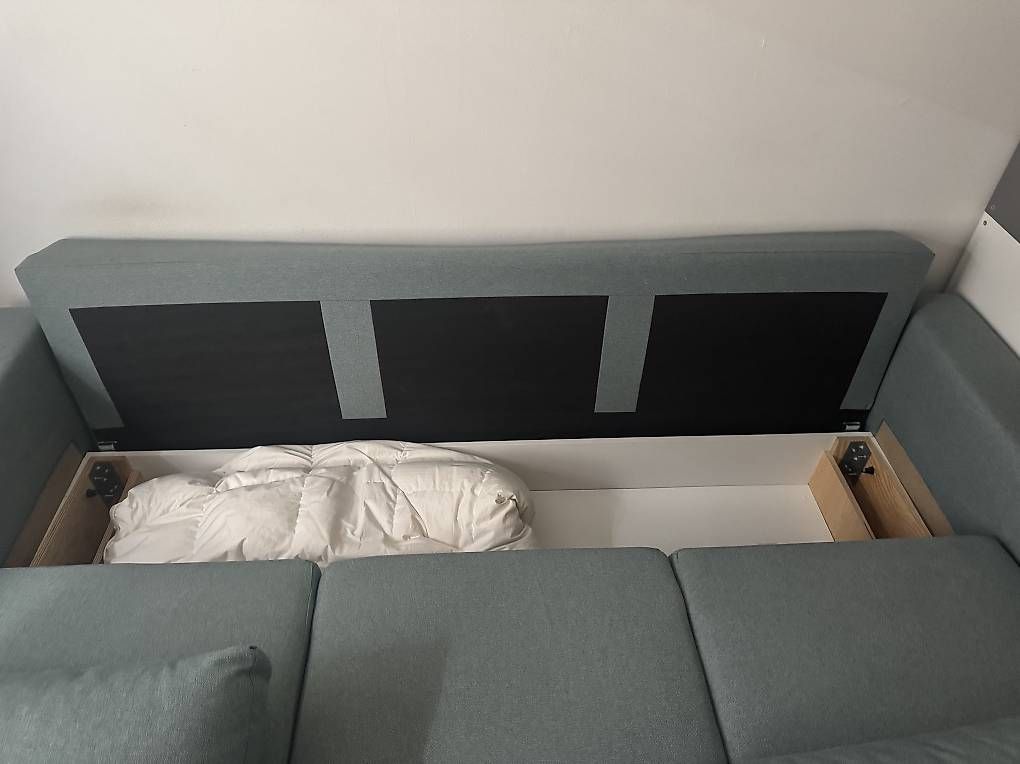 Divani: Ikea BÅRSLÖV 3er-Bettsofa, Tibbleby hell grautürkis – Usato da Lyss venduto da zbi_6xbx 2