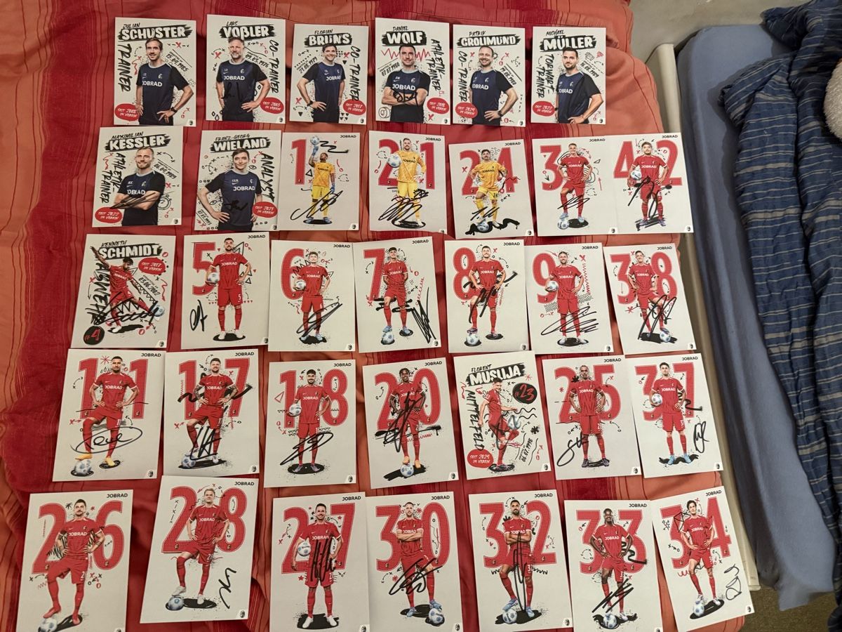 Autographes: Autogrammkarten SC Freiburg signiert  – D'occasion à Rüschlikon par Andi_2000