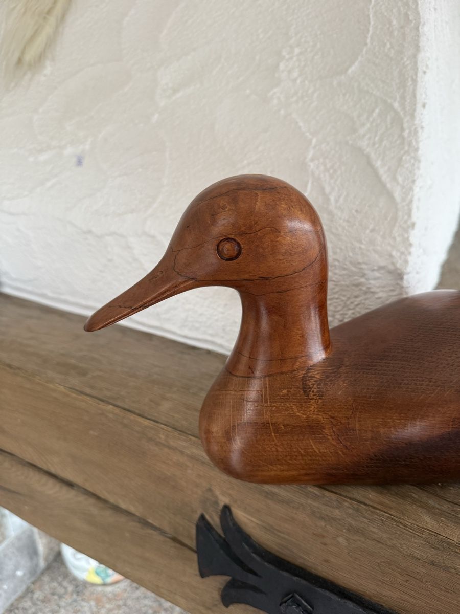Statuette: Holzente, Handarbeit, – Usato da Aarburg venduto da Yula24 2