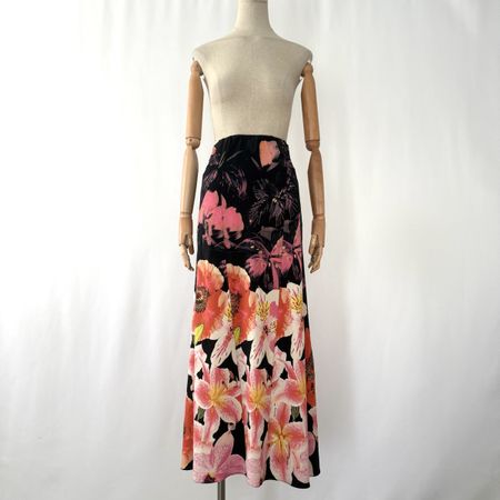 ROBERTO CAVALLI Vintage 2000's Silk Skirt