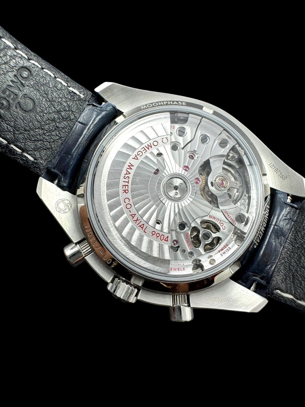 Omega Orologi: Omega Speedmaster Automatic Moonphase 45mm Fullset *U1421 – Usato da Zürich venduto da GalerieInauen 7