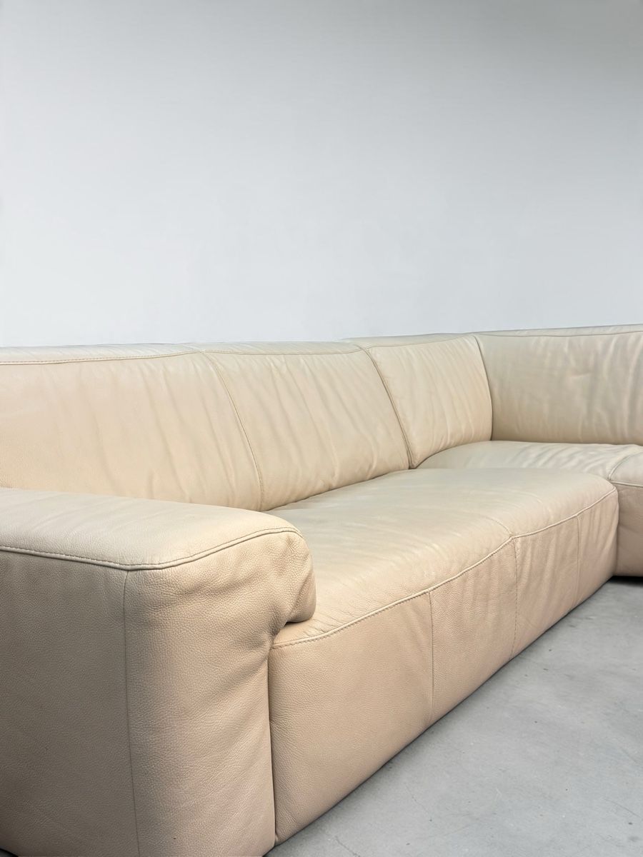Pfister Sofas: Pfister-Ecksofa aus Echtleder, pistazien-beige – Gebraucht aus Bachenbülach von Sofalab.swiss 8