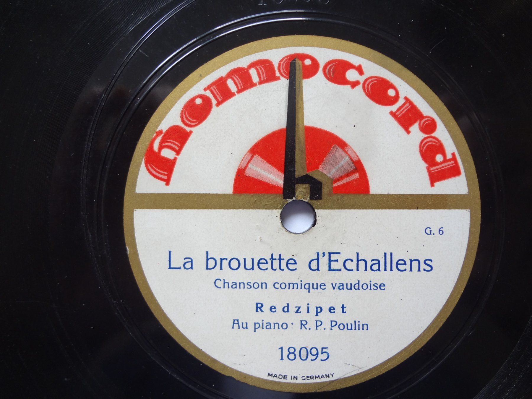 Dischi in vinile: La brouette d'Echallens - Redzipet - Disque 78 tours - – Usato da Aigle venduto da Robflac55