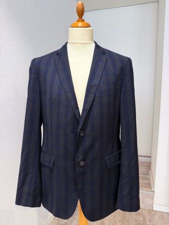 HUGO BOSS Sakko Gr. 52 / US 42R – Tesse Biella, Dunkelblau