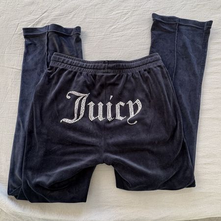 Pantaloni Juicy Couture velluto nero condizioni discrete