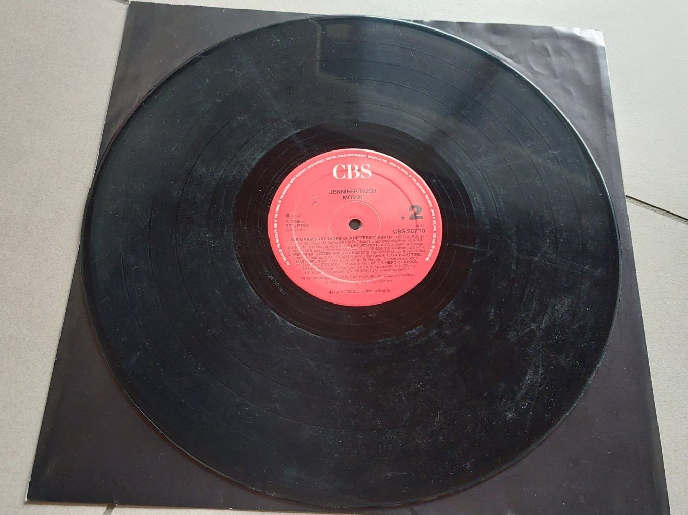 Dischi in vinile: LP Jennifer Rush - Movin' – Usato da Erlinsbach venduto da pfunky 5