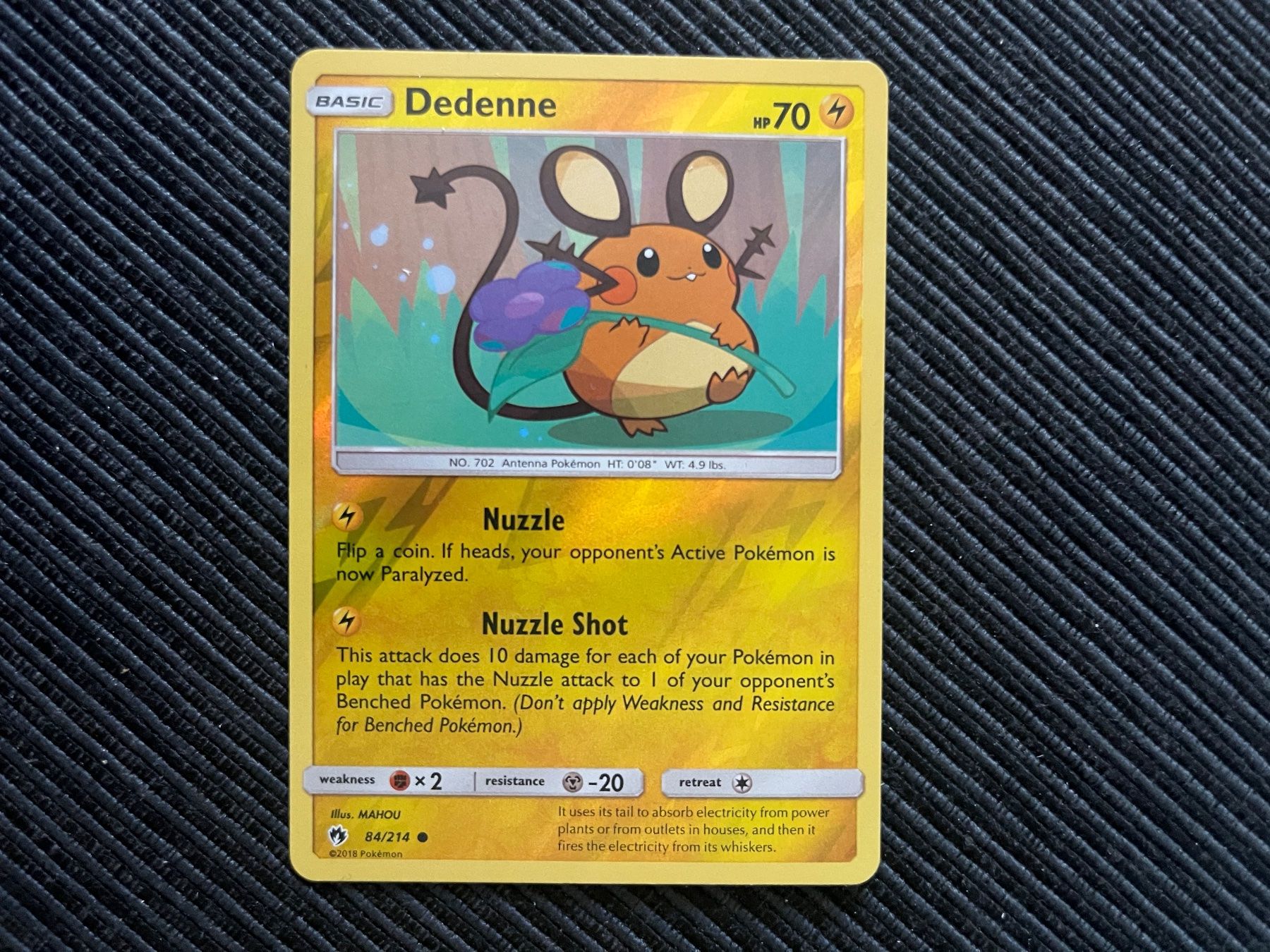 Pokémon Sammelbilder & Trading cards: Pokemon Dedenne Reverse Holo Lost Thunder Near Mint – Neu (gemäss Beschreibung) aus Wabern von Collectfun