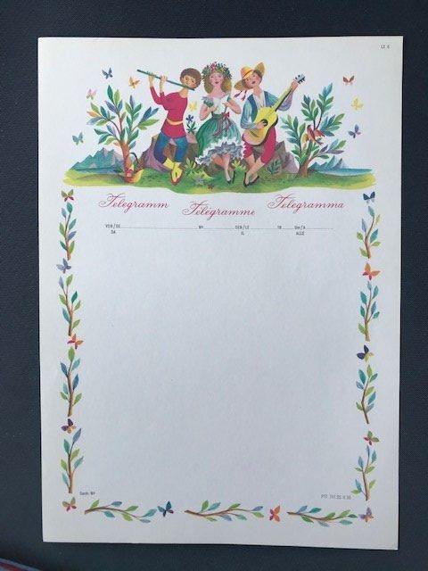 Documenti: PTT-Telegrammformulare - vintage – Nuovo (secondo la descrizione) da Niederscherli venduto da Lucia16 2