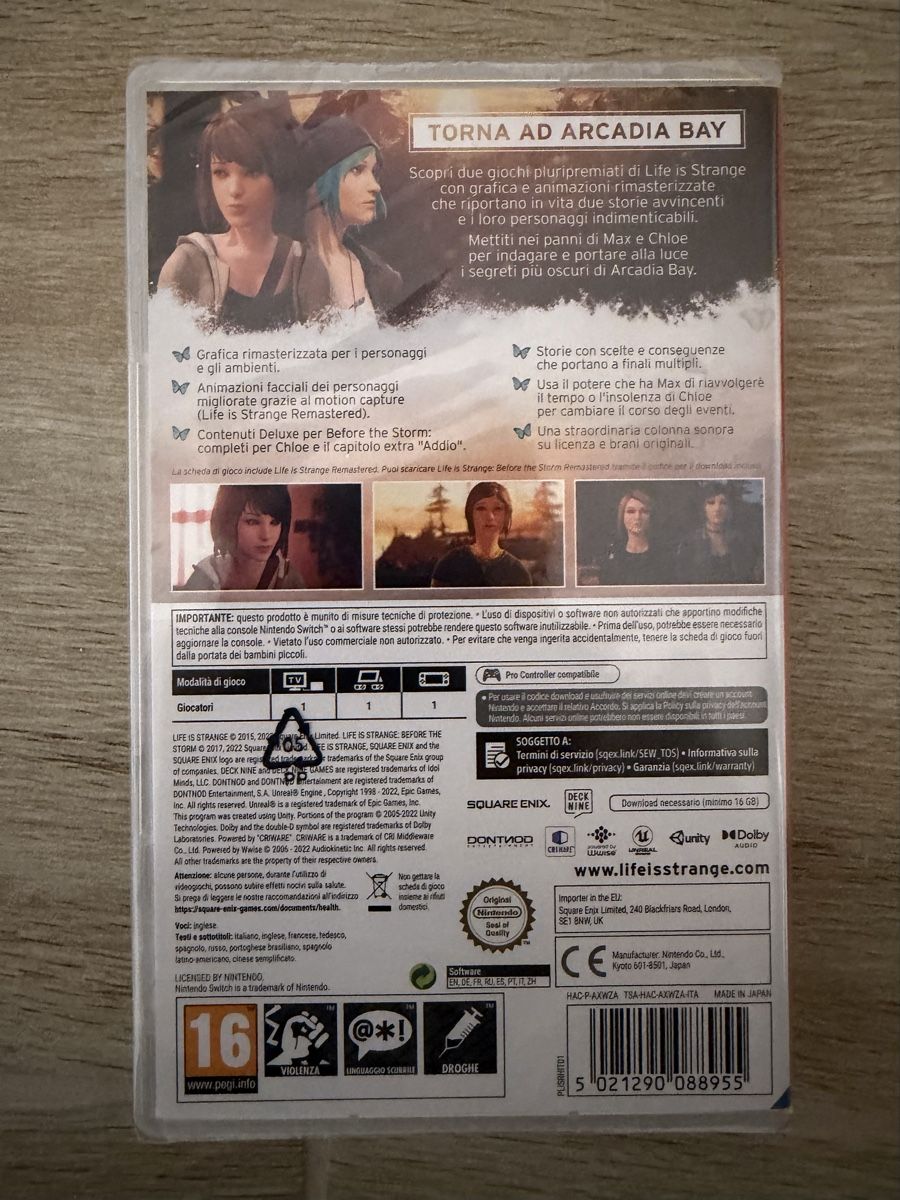 Nintendo Giochi: Life is Strange: Arcadia Bay Collection – Nuovo e nell'imballaggio originale da Rivera venduto da Anto_46 1