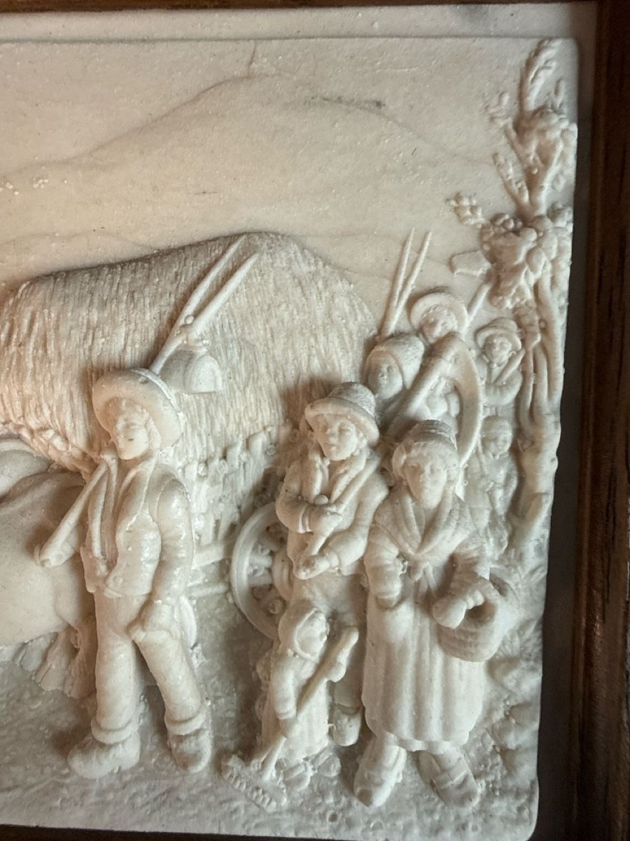 Gemälde: Bild Flachrelief wohl Kalkstein – Gebraucht aus Grenchen von swiss.antiques 3