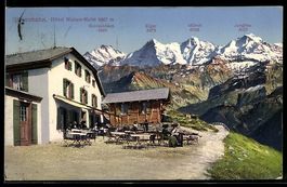 Niesen-Kulm /Bern, Hotel, Terrasse mit G