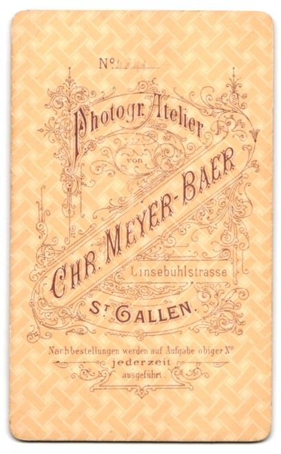 Fotografie & Manifesti: Fotografie Chr. Meyer-Baer, St. Gallen,  – Usato da Berlin venduto da bartko-reher 1