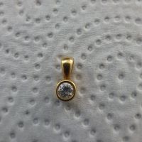 Goldanhänger mit Diamant