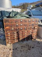 Antiker Schubladenstock Apothekerschrank Massivholz antik