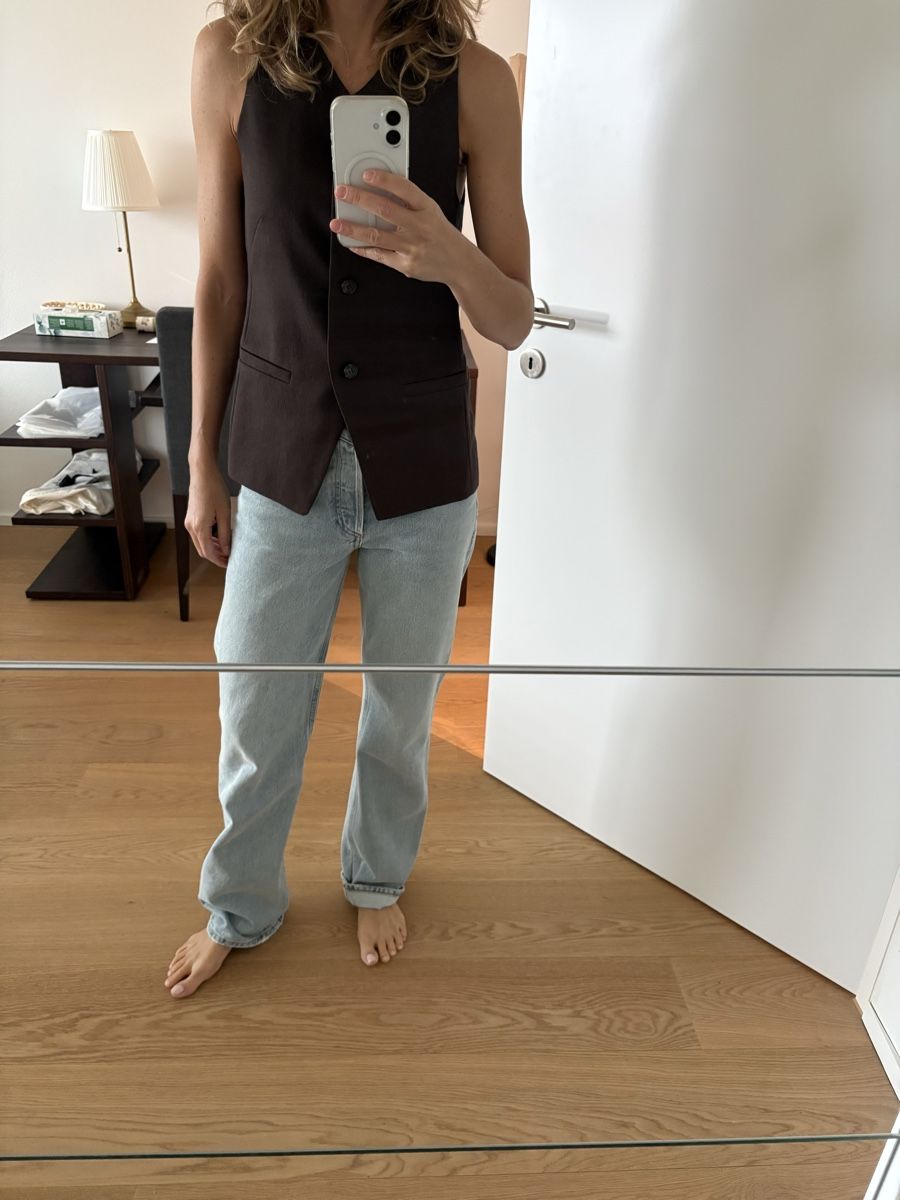H&M Gilet & Giacche senza maniche: H&M brown vest  – Nuovo (secondo la descrizione) da St. Gallen venduto da ott_f827