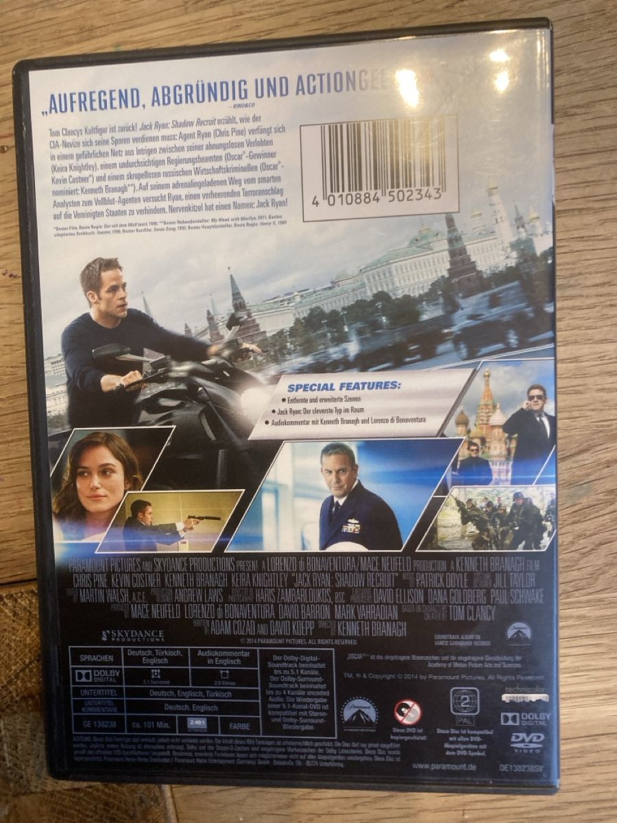 Tutti i DVDs: Jack Ryan Shadow Recruit  – Usato da Seengen venduto da Predator86 1
