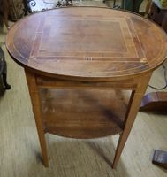 beau guéridon ovale marqueté Directoire