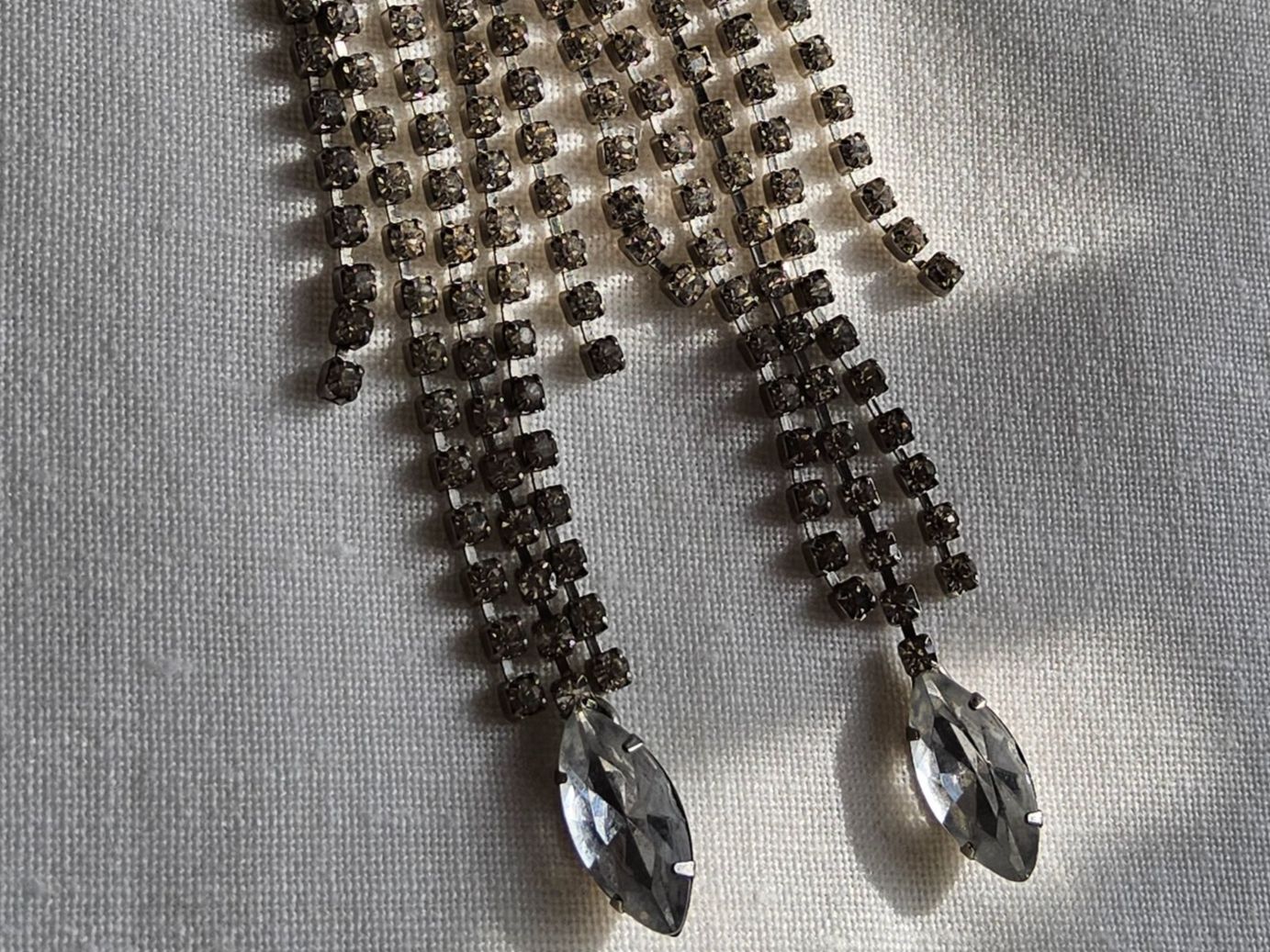 Orecchini pendenti & Orecchini a lobo: Vintage elegante Strass Ohrhänger – Usato da Zürich venduto da helsan 8