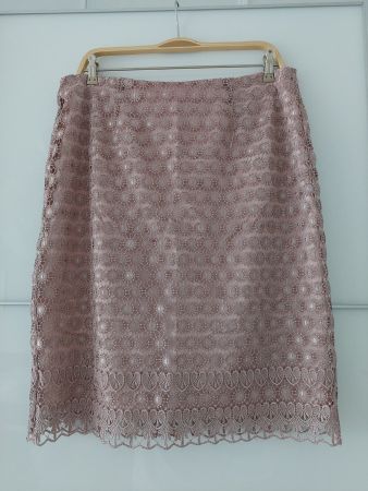 Eleganter Spitzenrock VeraMont, Gr. 40, rosa, Festlich!