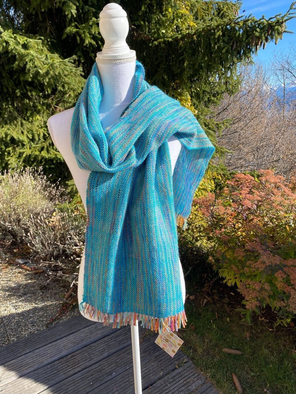 Foulard & Sciarpe: Neuf - Écharpe tissée à la main – Nuovo e nell'imballaggio originale da Randogne venduto da BonnieG 2