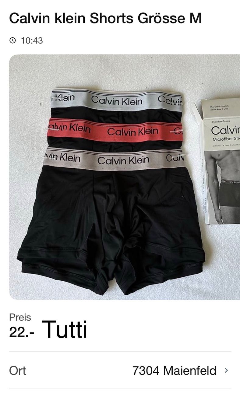 Calvin Klein Pantaloni: Calvin klein Shorts Grösse M – Nuovo (secondo la descrizione) da Maienfeld venduto da tobeyl2020 1