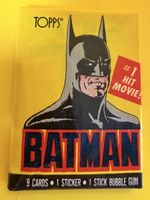 Paquet de cartes Topps Batman Magazine 1989 scellé
