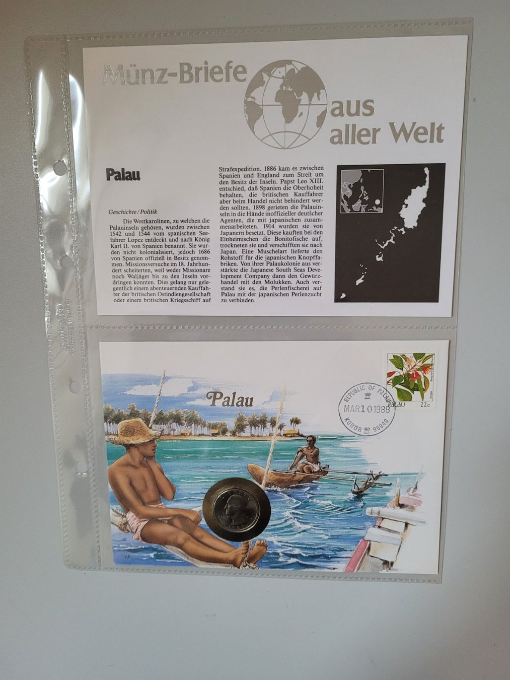 Tutti le monete: Münzbrief Palau – Nuovo e nell'imballaggio originale da Bertschikon Gossau venduto da KEO2