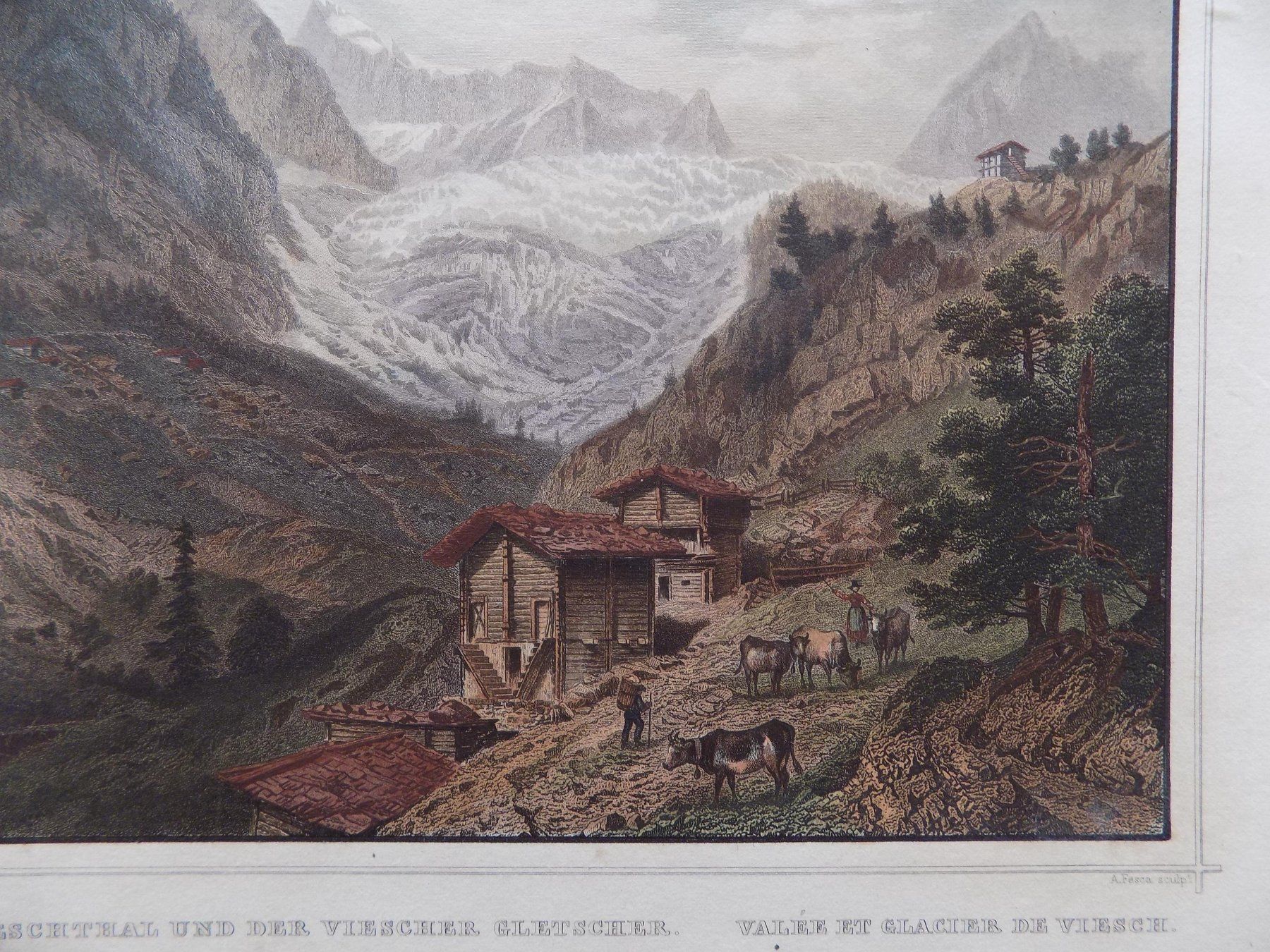 Incisioni: Fieschertal Fiesch Wallis – Usato da Risch venduto da Antikfee 2
