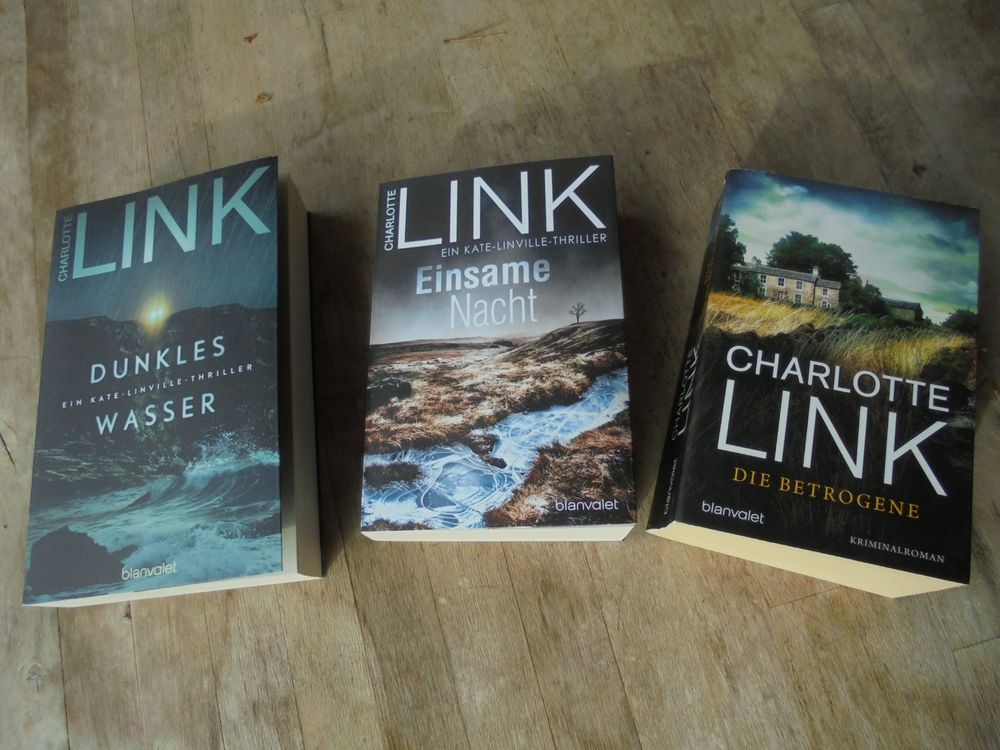 Charlotte Link, 3x Krimi, Kate Linville Thriller (Gebraucht) in