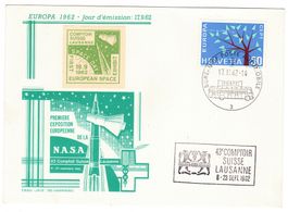 Carte selon PEN BPA Comptoir Suisse + vignette du 17.9.62
