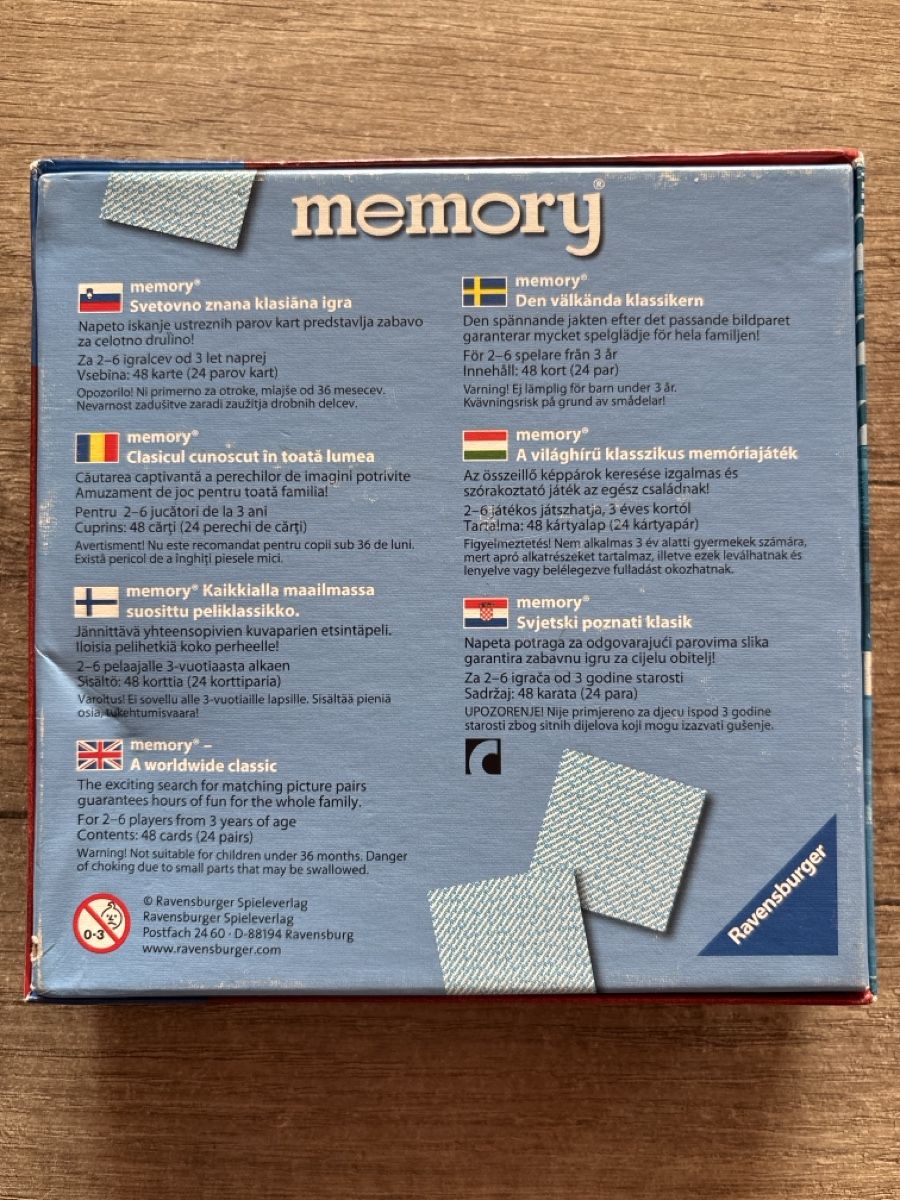 Ravensburger Spiele: Cars Memory Spiel von Ravensburger – Gebraucht aus Kappel SO von Fabruzzi 2