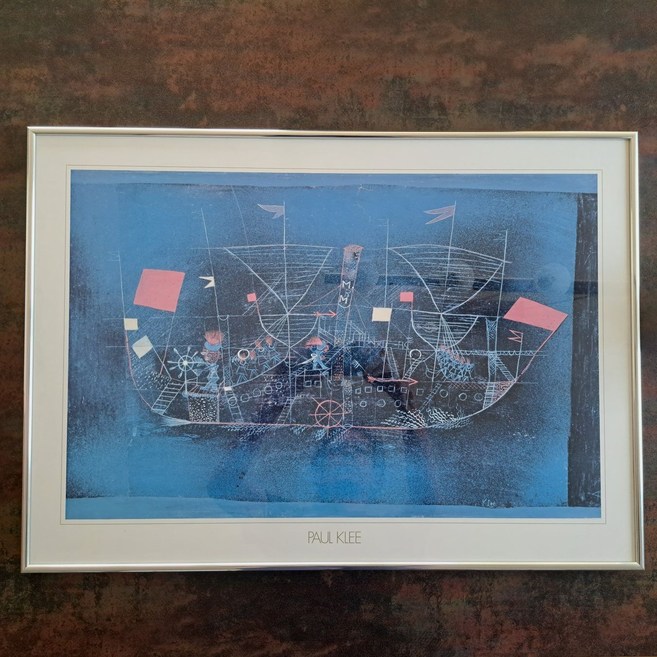 Poster & Bilder: Paul Klee "Seefahrt" Druck im Rahmen – Gebraucht aus Weggis von Mero3