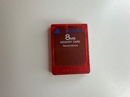 PS2 Memory Card rot durchsichtig