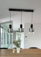 Hängeleuchte 3-flammig schwarz Glas modern guter Zustand