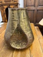 Antique Brass Flower Vase - Vintage Golden Bronze Look