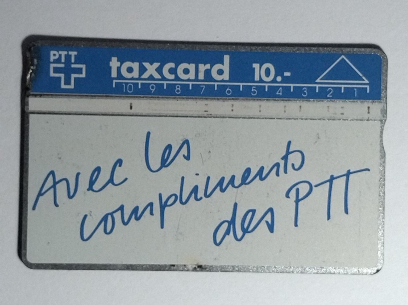 Schede telefoniche: PTT Taxcard – Usato da Ponto Valentino venduto da Mercante33