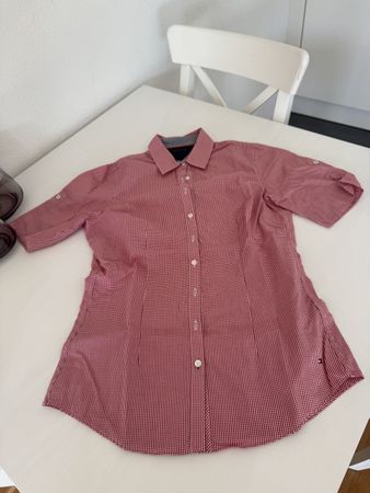Bluse Tommy Hilfiger rot weiss 36