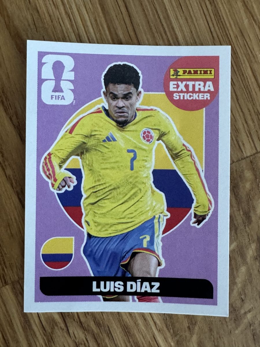Panini Album: Panini WM ExtraSticker Luis Diaz – Nuovo (secondo la descrizione) da Hagendorn venduto da faata01