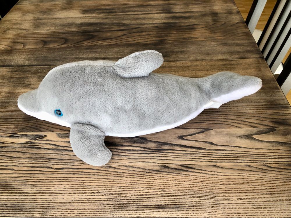 Superweiches Delfin Kuscheltier - Plüschkissen Für Kinder