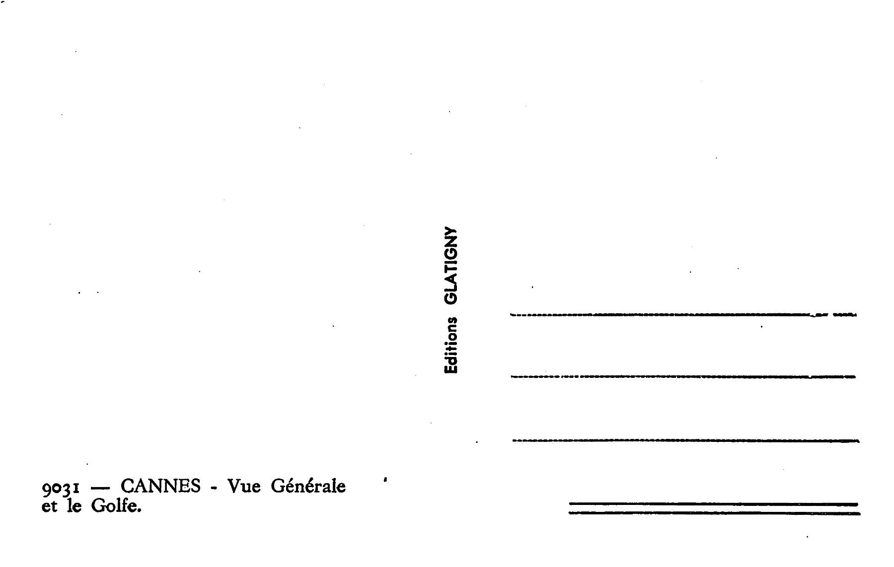 Ansichtskarten: 3x Cannes, La Cote d'Azur – Gebraucht aus Ottikon b.Kemptth. von Neptun1974 3