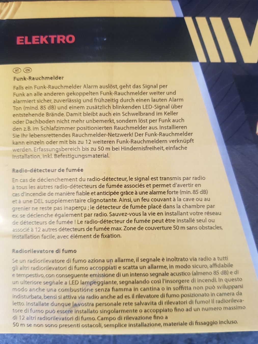Systèmes d'alarme: Radio-détecteur de fumée WorkZone – Neuf avec emballage d'origine à Essertes par  5